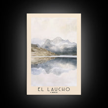 Load image into Gallery viewer, El Laucho, Chile Watercolor Print, Vacation Gift, Chile Wall Art, Beach Painting, Beach Decor, Large Wall Art, Wood Frame Art