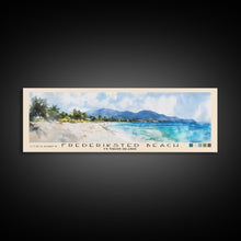 Load image into Gallery viewer, Frederiksted Beach, US Virgin islands Watercolor Beach Print, Vacation Gift, US Virgin islands Wall Art, Beach Painting, Beach Decor, Beach Painting