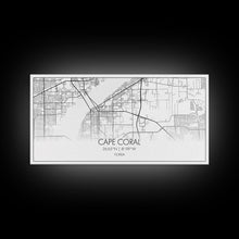 Carregar imagem no visualizador da galeria, Cape Coral Street Map, Florida Map, Map Print, Modern Art, Wall Art, Canvas Art, Rustic Décor, Bedroom Décor Women, Gift For The Home
