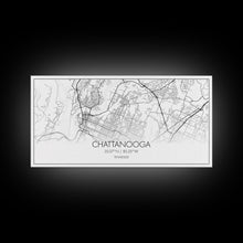 Cargar imagen en el visor de la galería, Chattanooga Street Map, Tennessee Map, Map Print, Modern Art, Wall Art, Canvas Art, Cute Room Décor, Wall Art Canvas, Trendy Wall Art