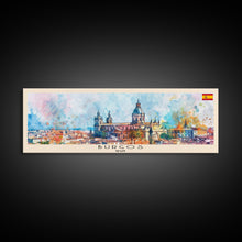 Carregar imagem no visualizador da galeria, Burgos Spain Wall Art, Panoramic Travel Poster, Panoramic Framed Canvas Print, City Wall Art, Wall Hanging Home Decor, Travel Art