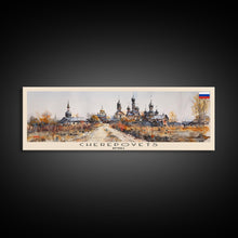 Cargar imagen en el visor de la galería, Cherepovets Russia Travel Print Wall Art, Panoramic City Art, Travel Art, Wall Decor, Vacation Gift, Framed Canvas Print Or Metal Art