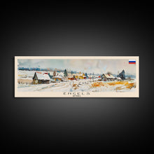 Load image into Gallery viewer, Engels Russia Panoramic Travel Poster, Framed Canvas Print or Metal Wall Art, Travel Art, Home Decor, Panoramic Painting, Midcentury Art