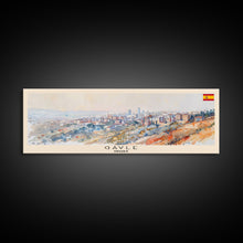 Load image into Gallery viewer, Gaziantep Turkey Wall Art, Panoramic Travel Poster, Panoramic Framed Canvas Print, City Wall Art, Wall Hanging Home Decor, Travel Art