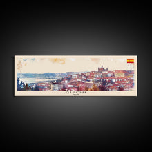 Carregar imagem no visualizador da galeria, Gijón Spain Travel Print Wall Art, Panoramic City Art, Travel Art, Wall Decor, Vacation Gift, Framed Canvas Print Or Metal Art