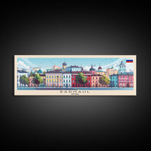 Load image into Gallery viewer, Barnaul Russia Wall Art, Panoramic Travel Poster, Panoramic Framed Canvas Print, City Wall Art, Wall Hanging Home Decor, Travel Art