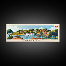 Load image into Gallery viewer, Barreiro Portugal Travel Print Wall Art, Panoramic City Art, Travel Art, Wall Decor, Vacation Gift, Framed Canvas Print Or Metal Art