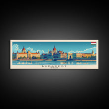 Carregar imagem no visualizador da galeria, Budapest Hungary Travel Art, City Art, Framed Canvas Print or Metal Wall Art, Europe Travel Poster, Panoramic Wall Art, Extra Wide Wall Art