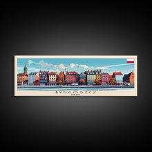 Carregar imagem no visualizador da galeria, Bydgoszcz Poland Travel Art, City Art, Framed Canvas Print or Metal Wall Art, Europe Travel Poster, Panoramic Wall Art, Extra Wide Wall Art