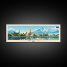 Load image into Gallery viewer, Engels Russia Panoramic Travel Poster, Framed Canvas Print or Metal Wall Art, Travel Art, Home Decor, Panoramic Painting, Midcentury Art