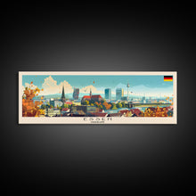 Load image into Gallery viewer, Essen Germany Travel Print Wall Art, Panoramic City Art, Travel Art, Wall Decor, Vacation Gift, Framed Canvas Print Or Metal Art