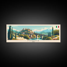 Cargar imagen en el visor de la galería, Foggia Italy Wall Art, Panoramic Travel Poster, Panoramic Framed Canvas Print, City Wall Art, Wall Hanging Home Decor, Travel Art