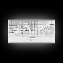 Load image into Gallery viewer, Gilbert City Map, Arizona Map, Map Art, Minimalist Art, Wall Art, Canvas Art, Lake House Décor, Ranch House Décor, Dorm Wall Décor, Home Art