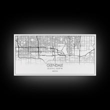 Load image into Gallery viewer, Glendale City Map, Arizona Map, Map Art, Minimalist Art, Wall Art, Canvas Art, Cabin Wall Décor, Entryway Décor, Room Décor, Gifts For Her