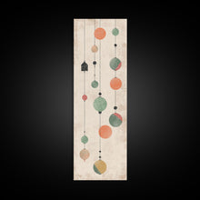 Carregar imagem no visualizador da galeria, Abstract Hanging Lanterns On A Rustic Background – Framed Canvas Print With Skinny Art And Tall Art In Ukiyo-E Art And Japanese Style Art