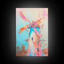 Carregar imagem no visualizador da galeria, Autumn Pastel Barn Scene with Soft Hues - Framed Canvas Print, Rustic Decor, Countryside Art for Living Room, Farmhouse Wall Art for Home