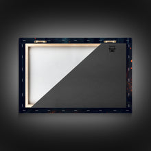 Carregar imagem no visualizador da galeria, Fantasy forest art, Fireflies and the owl at midnight, framed canvas art, framed canvas print