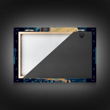 Load image into Gallery viewer, Futuristic Dystopian Cyberpunk City Blue Urban Fine Art Print, Wall Decor, Wall Poster, Wall Art Print