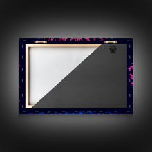 Carregar imagem no visualizador da galeria, Barbarian pixel art, vaporwave RPG concept art, framed canvas print, synthwave tabletop art