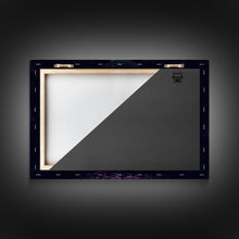 Cargar imagen en el visor de la galería, Fantasy forest art, full moon visible through the trees, framed canvas print, framed wall art