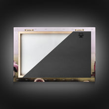 Carregar imagem no visualizador da galeria, Framed Picture of old truck with beautiful flowers in bed of truck, farmhouse living, old barn, farmhouse distressed, framed canvas print