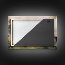 Carregar imagem no visualizador da galeria, Framed Picture of old truck with beautiful flowers in bed of truck, farmhouse living, old barn, farmhouse distressed, framed canvas print