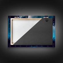 Load image into Gallery viewer, Cyborg Spider, Scifi Fantasy horror art, robot spider on the hunt, framed canvas print