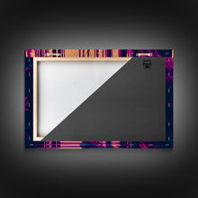 Load image into Gallery viewer, Cute beaver in a river, pink vaporwave art, animal prints, framed canvas print, framed wall art