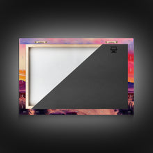 Load image into Gallery viewer, Arizona Desert at Sunset, Dirt Road, Framed Canvas Print, Colorful Wall Art, Sofa Art