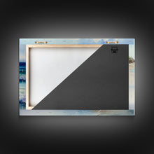 Carregar imagem no visualizador da galeria, framed ocean art, beach wall art, framed wall art, living room wall decor, abstract landscape art, framed canvas print