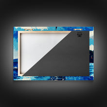 Carregar imagem no visualizador da galeria, Blue Sky and Blue Sea There's Nothing Else For Me, Framed Canvas Print, Oil Painting Style, Sailing / Sail Boat Art