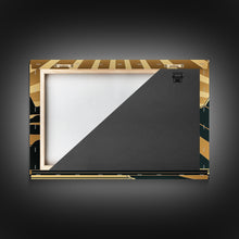 Carregar imagem no visualizador da galeria, Art Deco Style Mountain landscape at Sunset, Framed Canvas Print, Large Format Wall Art, Huge Wall Decor