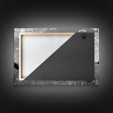 Carregar imagem no visualizador da galeria, Fine Art Framed Canvas Print, Metal Art, Black & White Photo of Wild Mustangs, Horse Art, American Horses Landscape / Nature / Wildlife Art