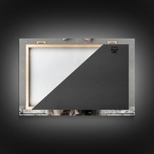 Carregar imagem no visualizador da galeria, Framed Canvas Print, Cute Highland Cow Wearing A Pink Bowtie, Framed Wall Decor, Rustic Minimalist Farmhouse Decor, Western Art