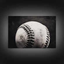 Carregar imagem no visualizador da galeria, Framed Baseball Print, Black and White Baseball Picture, Sports Wall Decor, Boys Room Wall Decor, Baseball Player Gift, Baseball Nursery Art