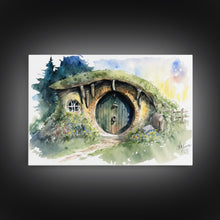 Load image into Gallery viewer, Bang End Painting Framed Canvas Print, Lord, Fantasy Art, Framed Wall Art, Fantasy Decor, A Hole In The Wall