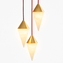 Load image into Gallery viewer, Conus Alabaster Chandelier