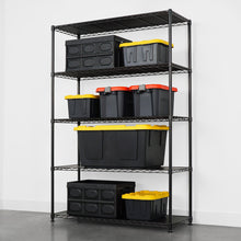 Carregar imagem no visualizador da galeria, 18" x 48" x 72" 5-Tier Wire Rack - Black