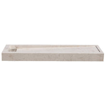 Load image into Gallery viewer, Cream Royal Marble Rectangular Shower Base Hand-carved from Solid Marble Block (W)16" (L)48"