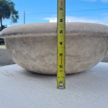 Load image into Gallery viewer, Crema Antiqua Travertine Natural Stone Drop-in Sink Honed and Filled (D)16" (H)6"-Clearance