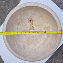 Load image into Gallery viewer, Crema Antiqua Travertine Natural Stone Drop-in Sink Honed and Filled (D)16" (H)6"-Clearance