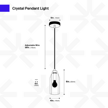 Load image into Gallery viewer, Crystal Pendant Light