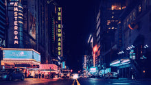 Carregar imagem no visualizador da galeria, Personalized Neon Name on City Billboard Wall Mural. #6595