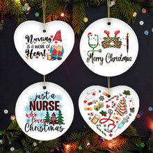 Load image into Gallery viewer, Cute Christmas Ornament Nursing Set, Bundle of Four Nurse Themed Gifts