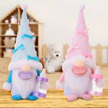 Load image into Gallery viewer, Cute Nursery Pair Baby Gnome Set of 2, Light Blue and Pink Toddler Boy and Girl
