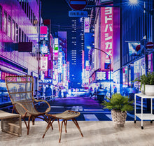Carregar imagem no visualizador da galeria, Tokyo Japan Retro 80's Synth Wave Pop Style CyberPunk Wall Mural. #6248