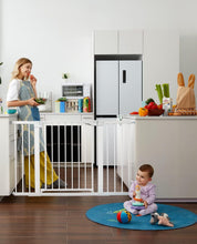 Carregar imagem no visualizador da galeria, Baby Gate Extra Wide 29.5-51.5" Pressure Mounted Dog Gate with Walk Through Door