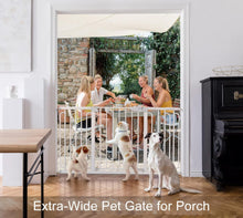 Load image into Gallery viewer, Cumbor 29.7-57" Extra Wide Baby Gate for Stairs, Mom's Choice Awards Winner-Dog Gate for Doorways, Pressure Mounted Walk Through Safety Child Gate