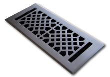 Cargar imagen en el visor de la galería, Cast Brass Vintage Industrial Vent Cover - Brushed Nickel