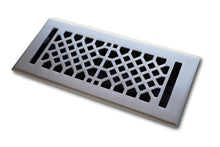 Cargar imagen en el visor de la galería, Cast Brass Vintage Industrial Vent Cover - Brushed Nickel